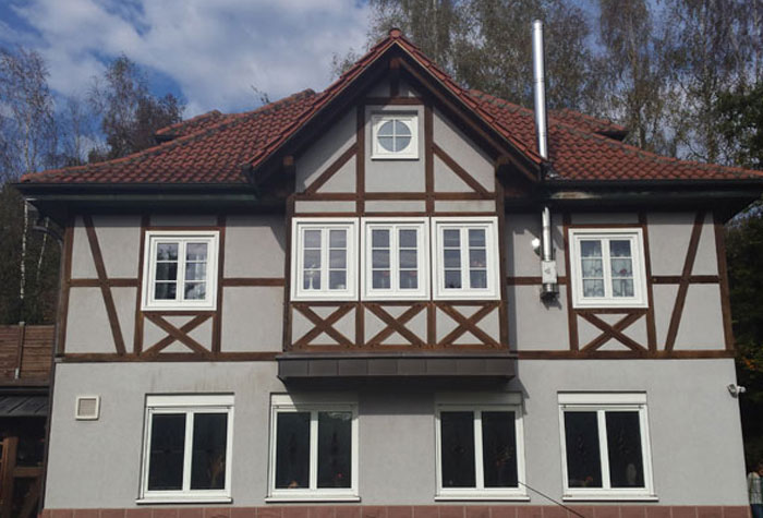 Ferienbahnhof Reichenbach im Dahner Felsenland – Ferienwohnung Bahnhöf’l - mit Dachterrasse